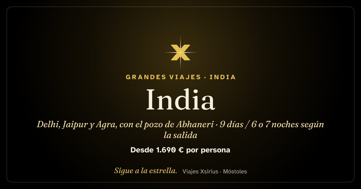 India: Delhi, Jaipur y Agra, con el pozo de Abhaneri: India, 9 días / 6 o 7 noches según la salida