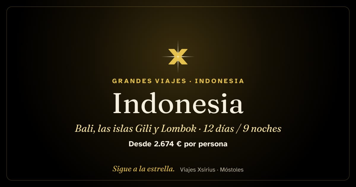 Indonesia: Bali, las islas Gili y Lombok: Indonesia (Bali, islas Gili y Lombok), 12 días / 9 noches