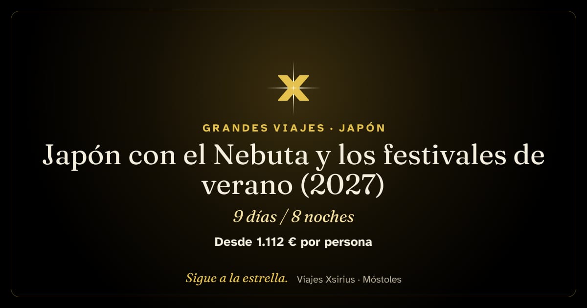 Japón con el Nebuta y los festivales de verano (2027): Japón y Corea del Sur, 9 días / 8 noches