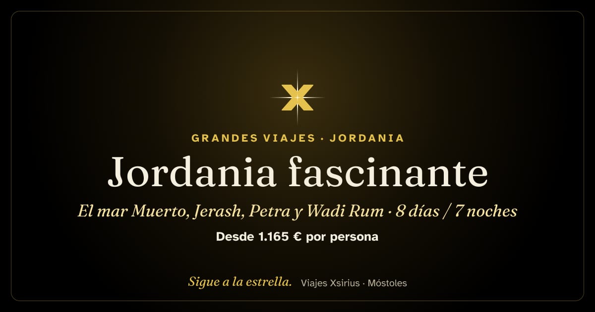 Jordania fascinante: el mar Muerto, Jerash, Petra y Wadi Rum: Jordania, 8 días / 7 noches