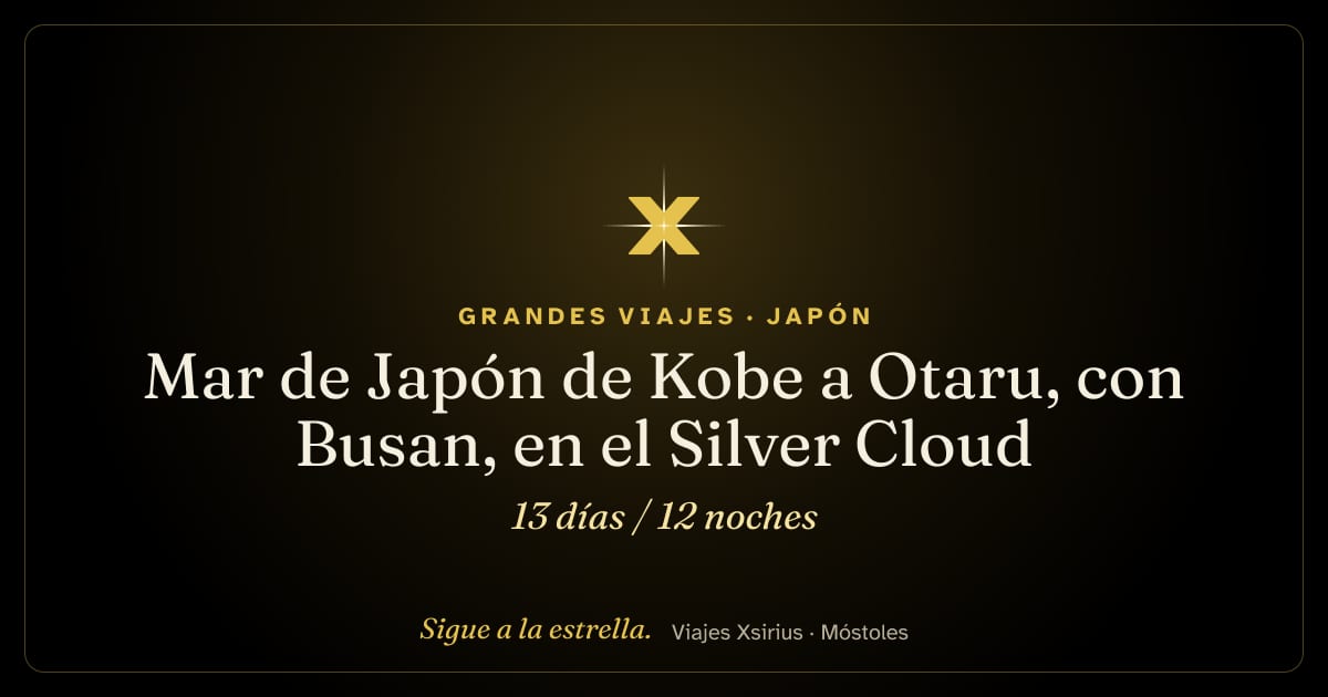 Mar de Japón de Kobe a Otaru, con Busan, en el Silver Cloud: Japón y Corea del Sur, 13 días / 12 noches