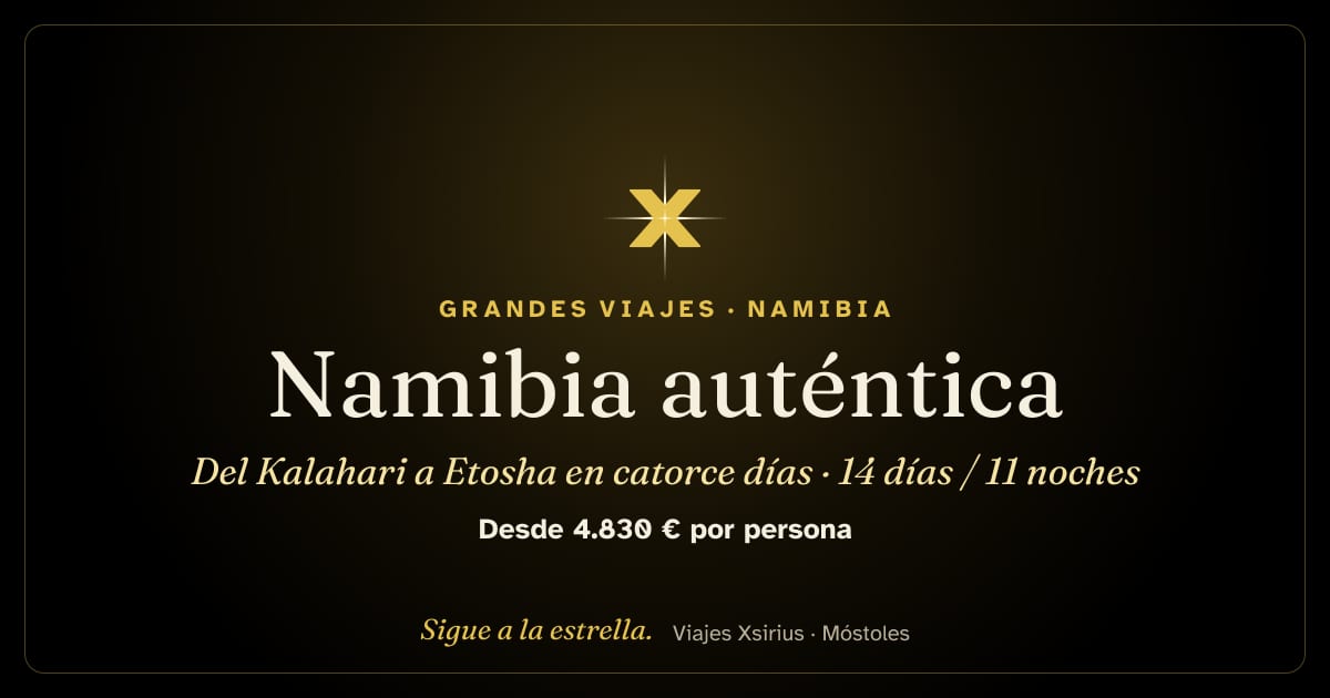 Namibia auténtica: del Kalahari a Etosha en catorce días: Namibia, 14 días / 11 noches