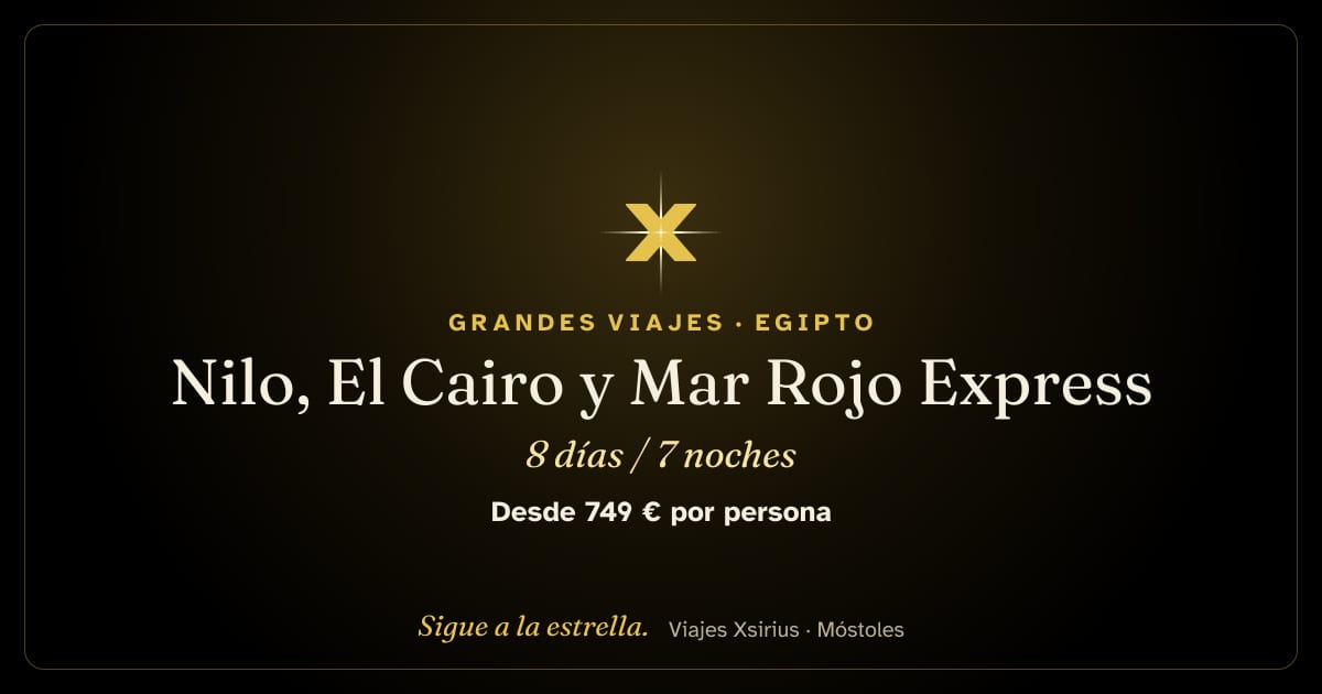 Nilo, El Cairo y Mar Rojo Express: Egipto, 8 días / 7 noches