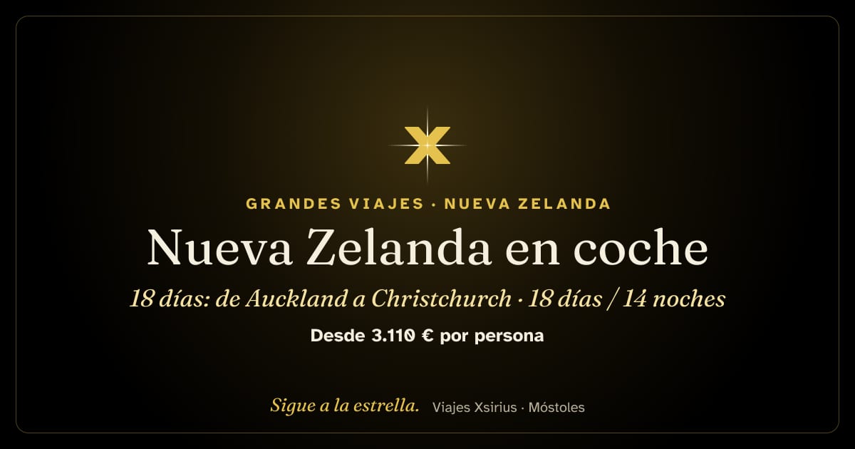 Nueva Zelanda en coche, 18 días: de Auckland a Christchurch: Nueva Zelanda, 18 días / 14 noches