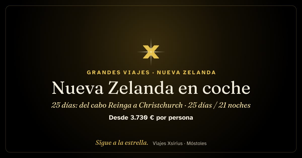 Nueva Zelanda en coche, 25 días: del cabo Reinga a Christchurch: Nueva Zelanda, 25 días / 21 noches