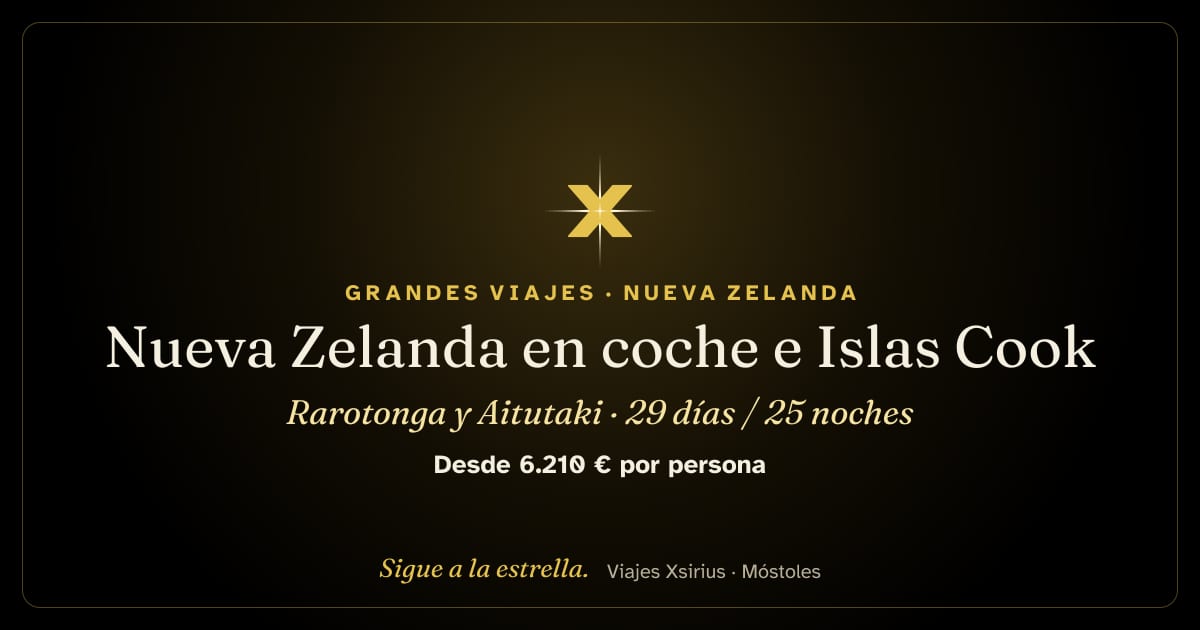 Nueva Zelanda en coche e Islas Cook: Rarotonga y Aitutaki: Nueva Zelanda e Islas Cook, 29 días / 25 noches