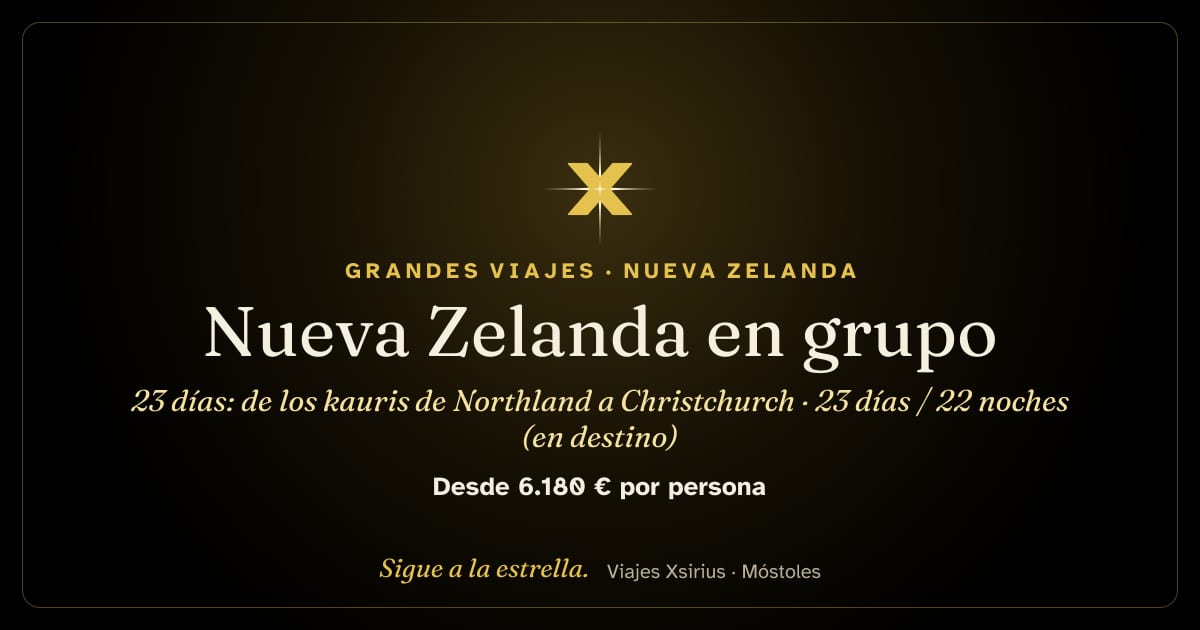 Nueva Zelanda en grupo, 23 días: de los kauris de Northland a Christchurch: Nueva Zelanda, 23 días / 22 noches (en destino)