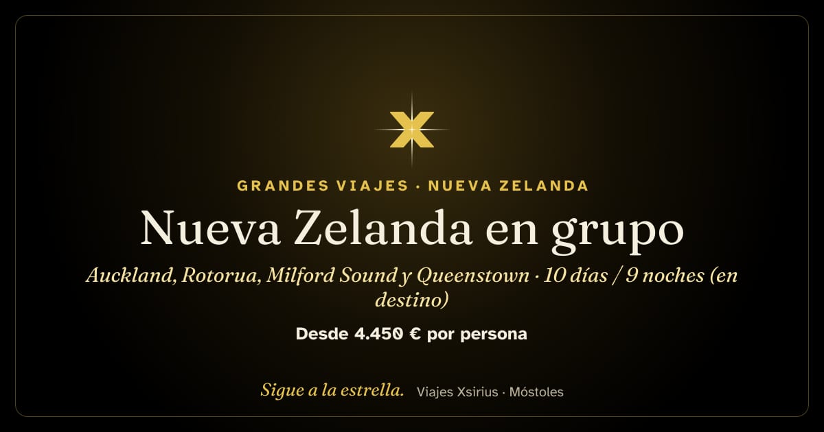 Nueva Zelanda en grupo: Auckland, Rotorua, Milford Sound y Queenstown: Nueva Zelanda, 10 días / 9 noches (en destino)
