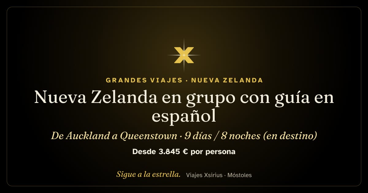 Nueva Zelanda en grupo con guía en español: de Auckland a Queenstown: Nueva Zelanda, 9 días / 8 noches (en destino)