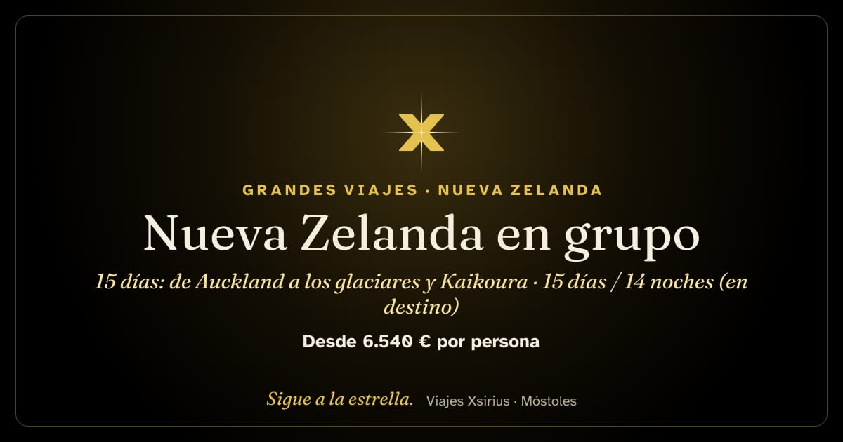 Nueva Zelanda en grupo, 15 días: de Auckland a los glaciares y Kaikoura: Nueva Zelanda, 15 días / 14 noches (en destino)