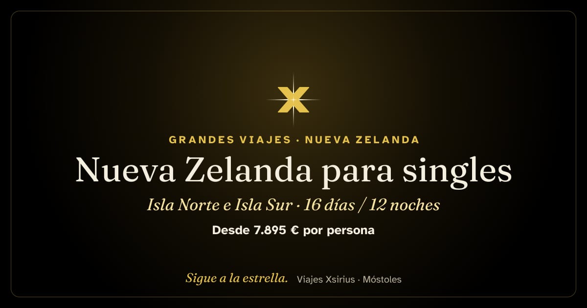 Nueva Zelanda para singles: Isla Norte e Isla Sur: Nueva Zelanda, 16 días / 12 noches