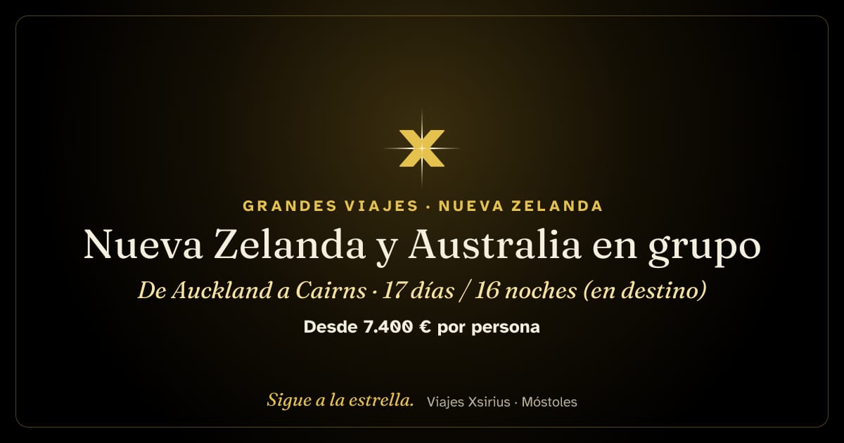 Nueva Zelanda y Australia en grupo: de Auckland a Cairns: Nueva Zelanda y Australia, 17 días / 16 noches (en destino)