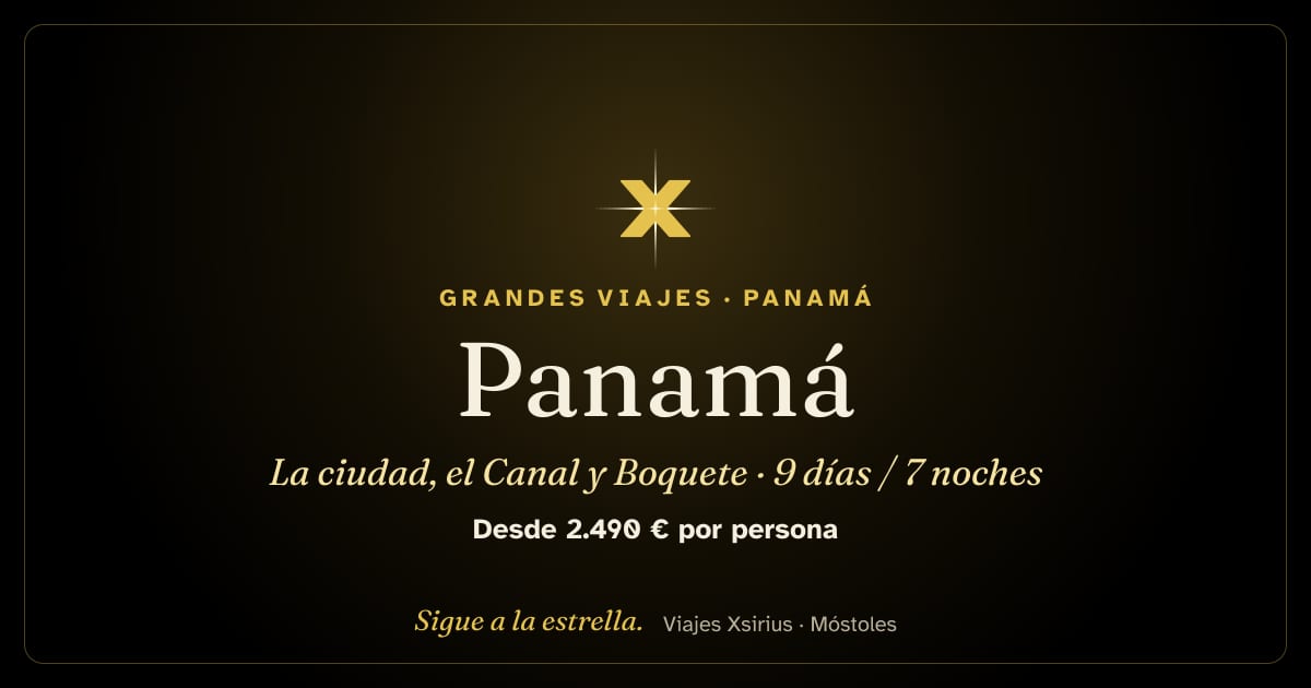 Panamá: la ciudad, el Canal y Boquete: Panamá, 9 días / 7 noches