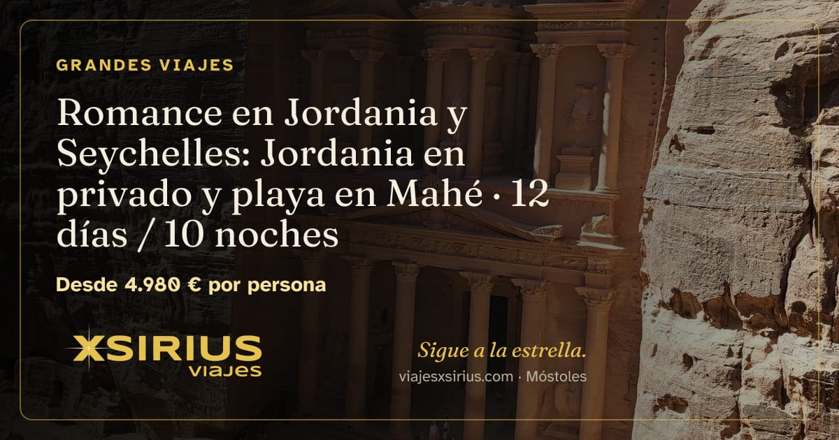 Romance en Jordania y Seychelles: Jordania en privado y playa en Mahé: Jordania y Seychelles, 12 días / 10 noches