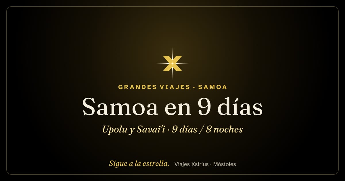 Samoa en 9 días: Upolu y Savai'i: Samoa, 9 días / 8 noches