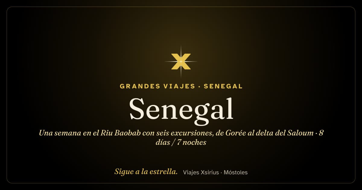 Senegal: una semana en el Riu Baobab con seis excursiones, de Gorée al delta del Saloum: Senegal, 8 días / 7 noches