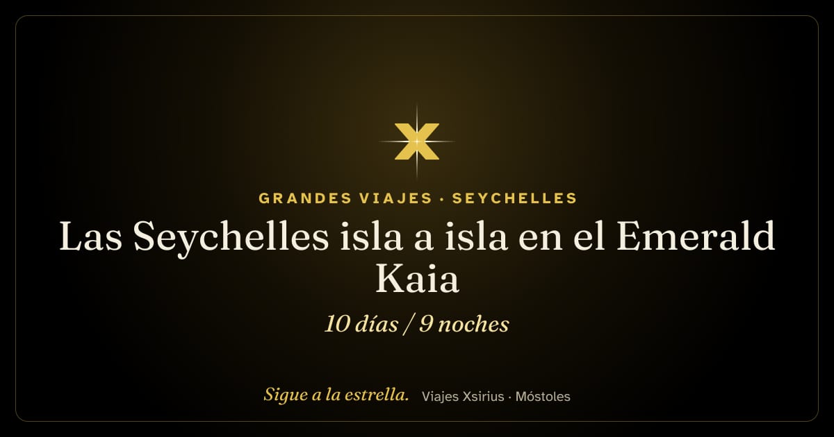 Las Seychelles isla a isla en el Emerald Kaia: Seychelles, 10 días / 9 noches