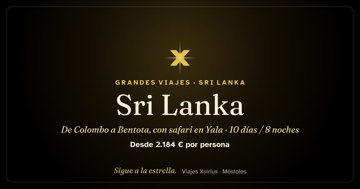 Sri Lanka: de Colombo a Bentota, con safari en Yala: Sri Lanka, 10 días / 8 noches