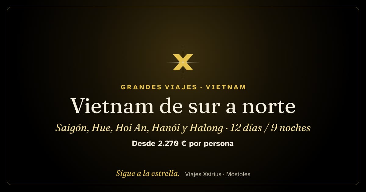 Vietnam de sur a norte: Saigón, Hue, Hoi An, Hanói y Halong: Vietnam, 12 días / 9 noches