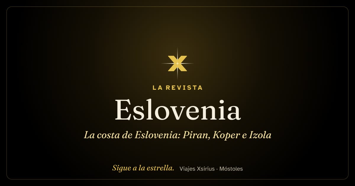 La costa de Eslovenia: Piran, Koper e Izola