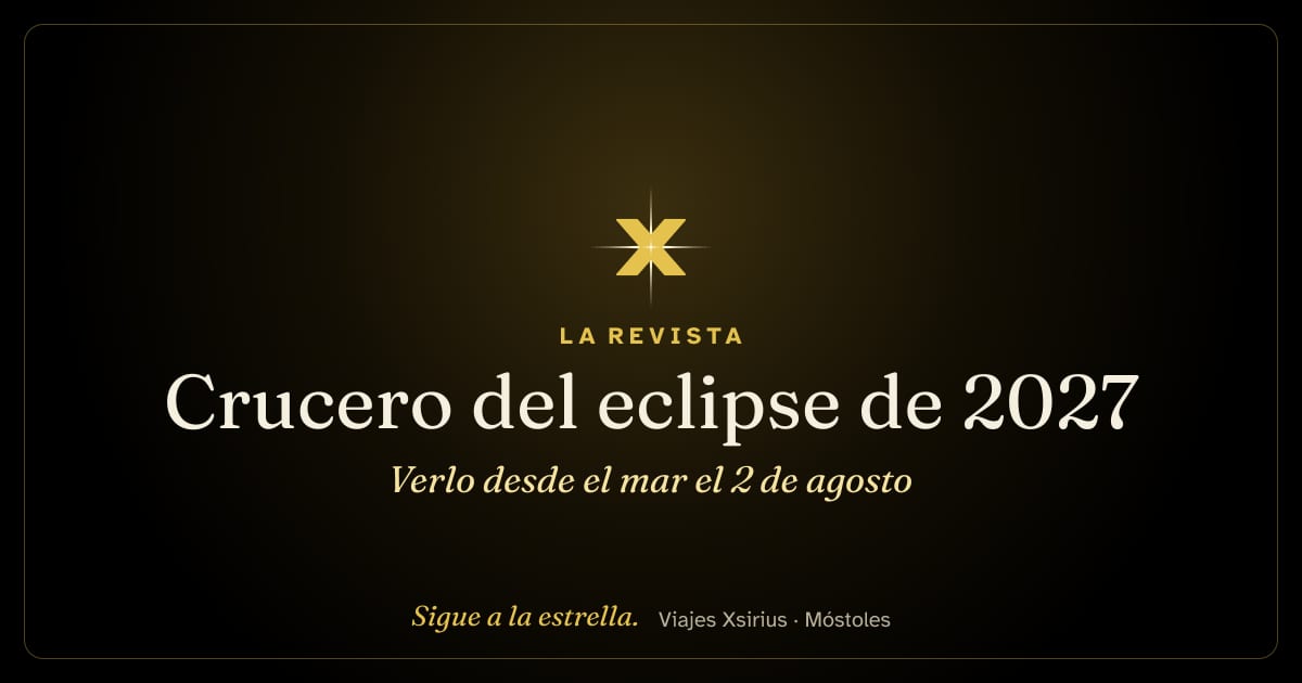 Crucero del eclipse de 2027: verlo desde el mar el 2 de agosto