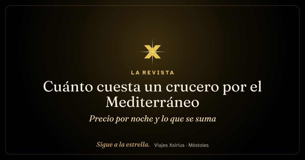 Cuánto cuesta un crucero por el Mediterráneo: precio por noche y lo que se suma