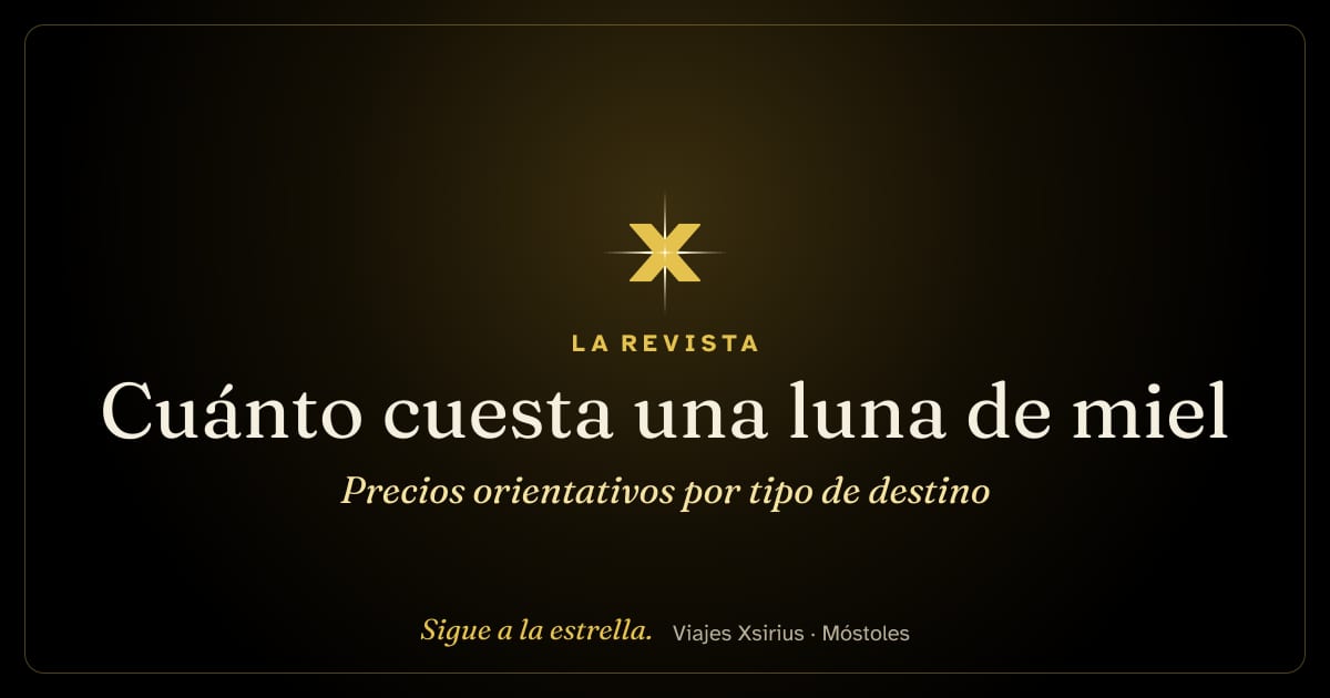 Cuánto cuesta una luna de miel: precios orientativos por tipo de destino