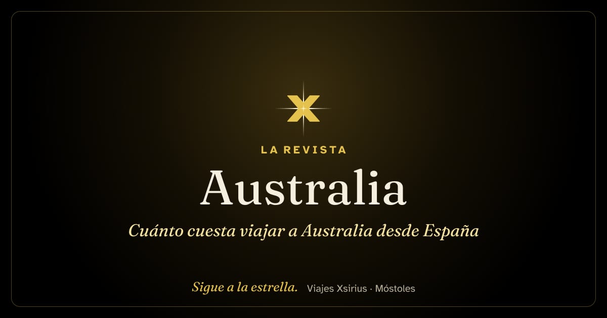 Cuánto cuesta viajar a Australia desde España