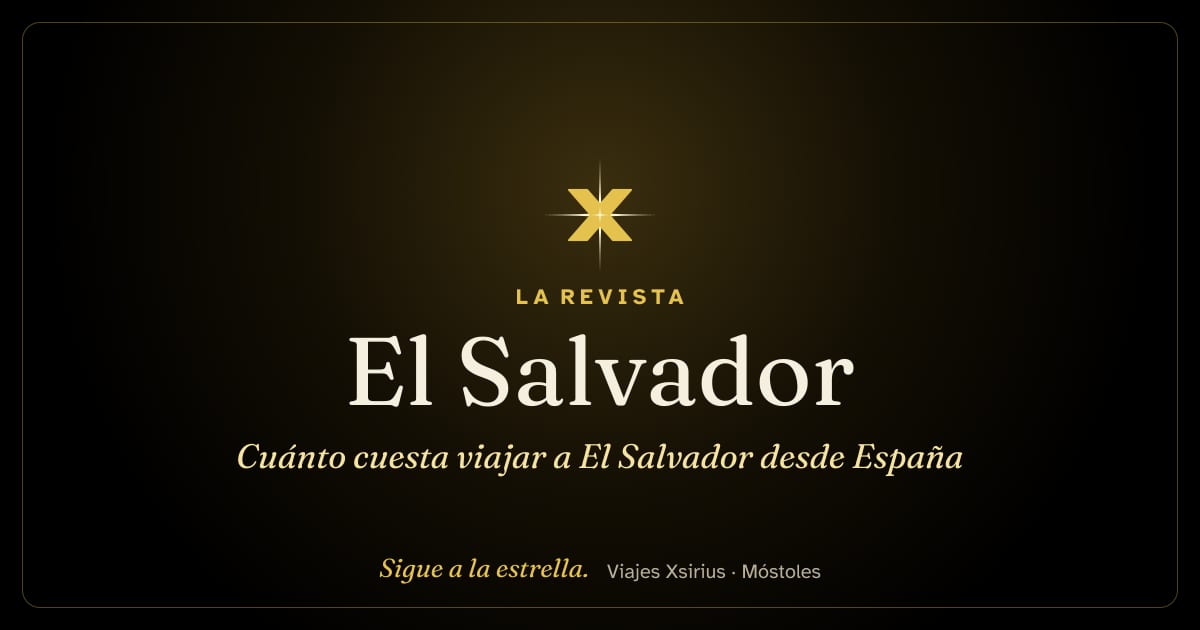 Cuánto cuesta viajar a El Salvador desde España