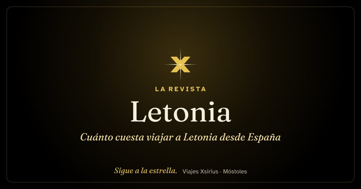 Cuánto cuesta viajar a Letonia desde España