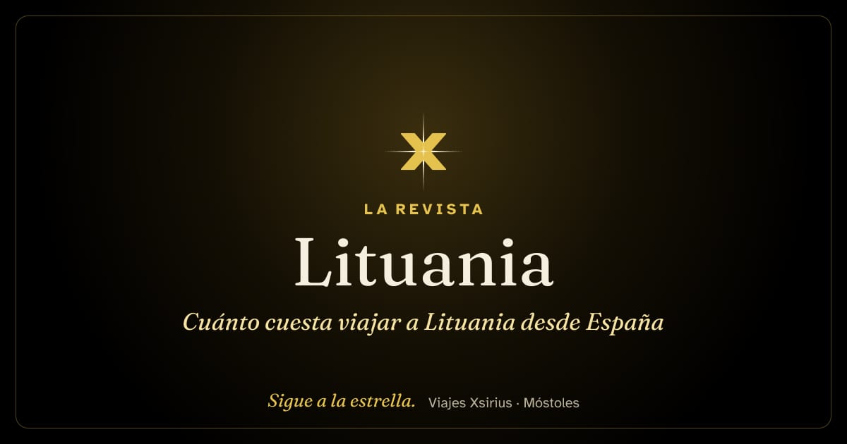 Cuánto cuesta viajar a Lituania desde España