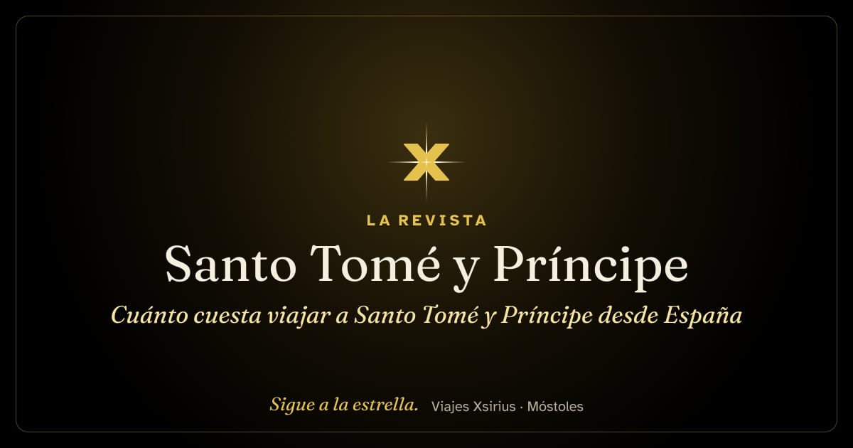 Cuánto cuesta viajar a Santo Tomé y Príncipe desde España