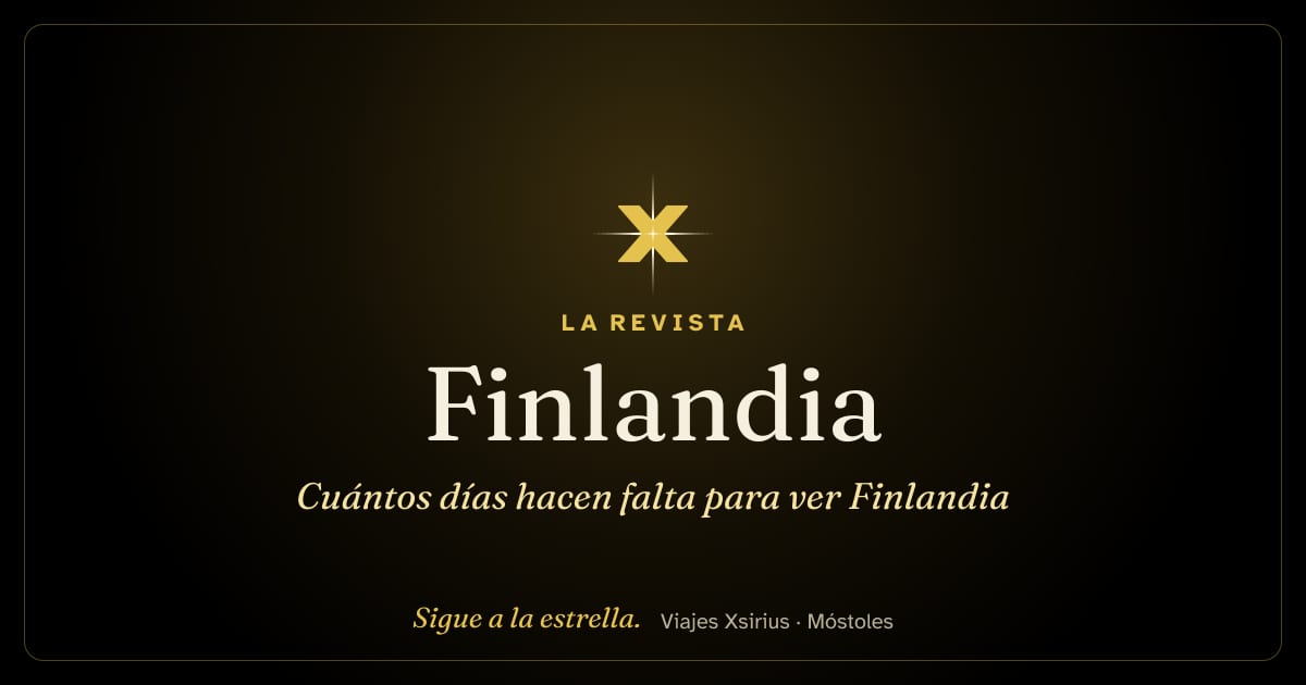 Cuántos días hacen falta para ver Finlandia