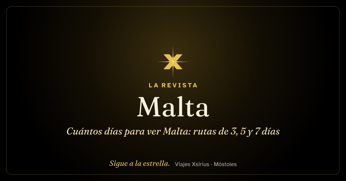 Cuántos días para ver Malta: rutas de 3, 5 y 7 días