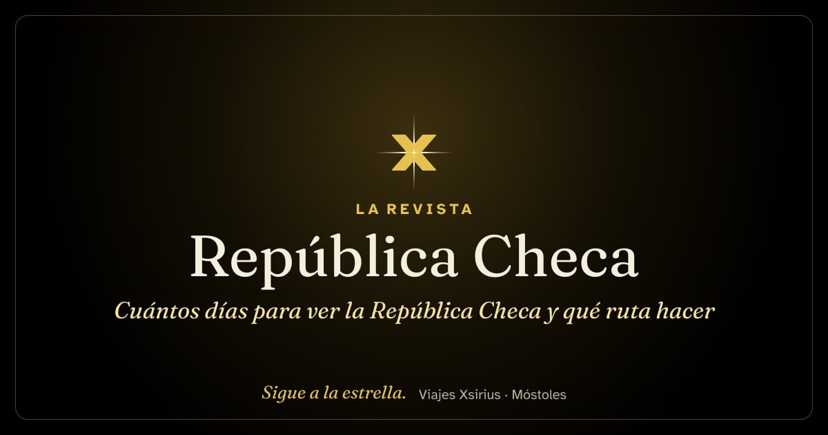 Cuántos días para ver la República Checa y qué ruta hacer