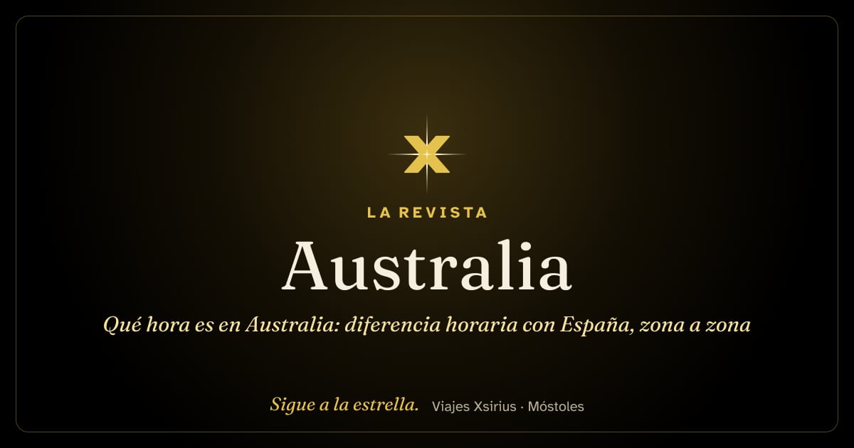 Qué hora es en Australia: diferencia horaria con España, zona a zona