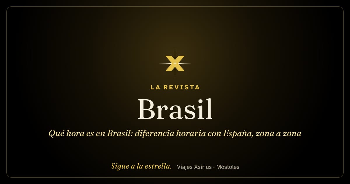 Qué hora es en Brasil: diferencia horaria con España, zona a zona
