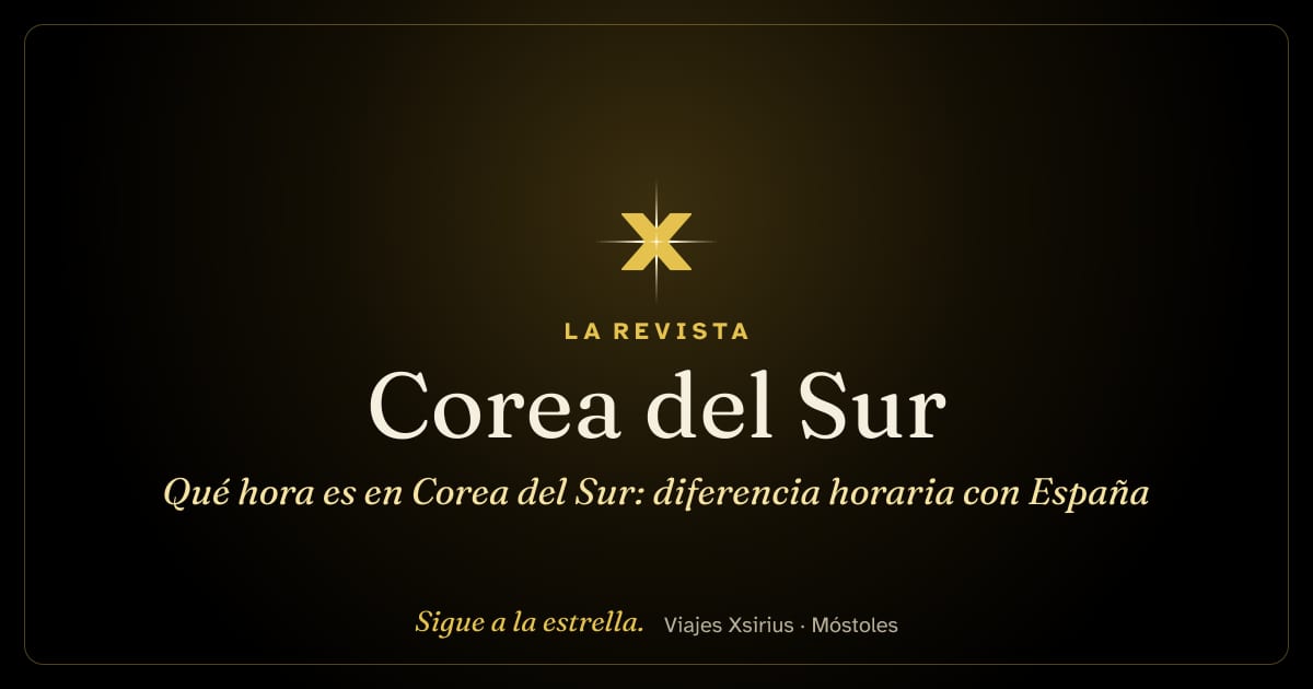 Qué hora es en Corea del Sur: diferencia horaria con España