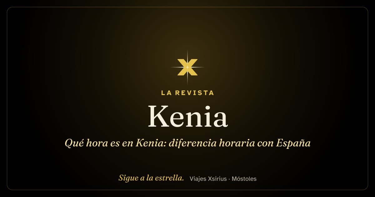 Qué hora es en Kenia: diferencia horaria con España