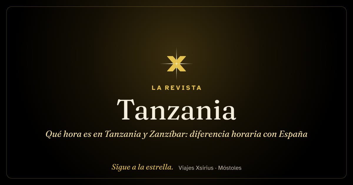 Qué hora es en Tanzania y Zanzíbar: diferencia horaria con España