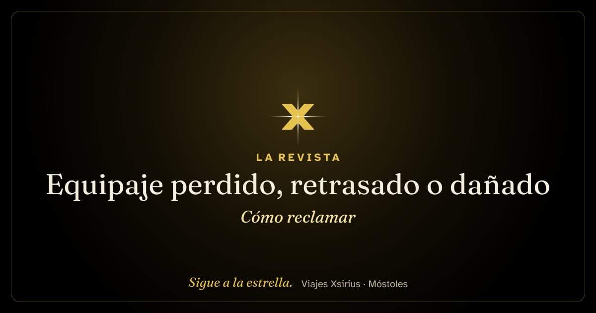 Equipaje perdido, retrasado o dañado: cómo reclamar