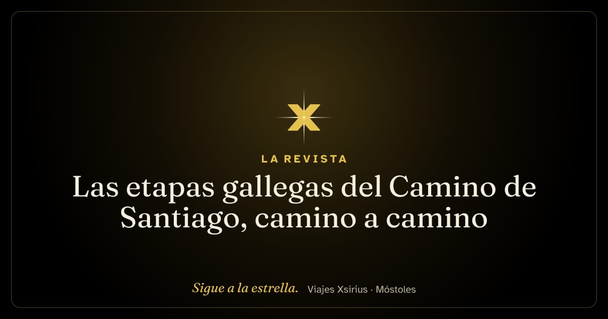 Las etapas gallegas del Camino de Santiago, camino a camino