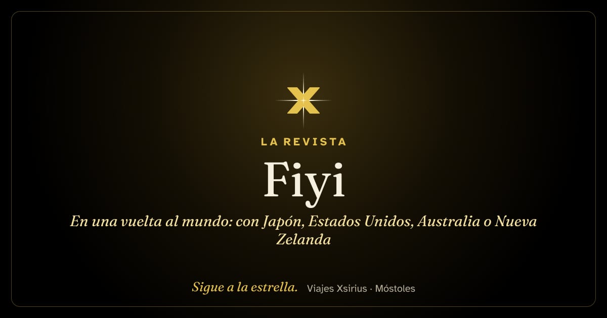 Fiyi en una vuelta al mundo: con Japón, Estados Unidos, Australia o Nueva Zelanda