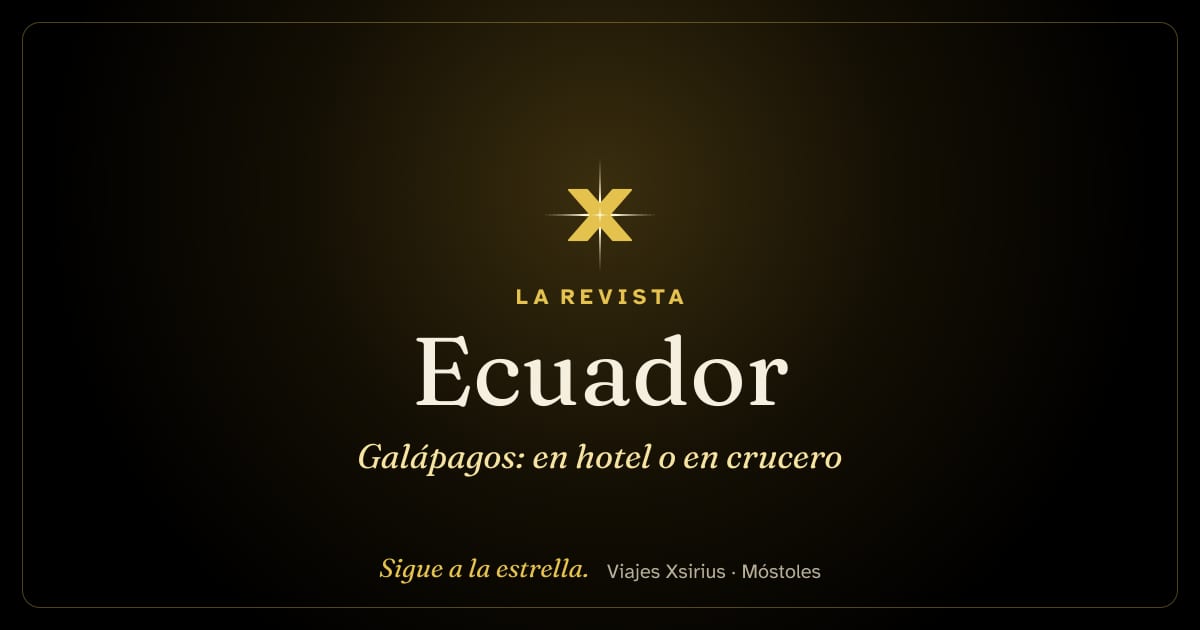Galápagos: en hotel o en crucero