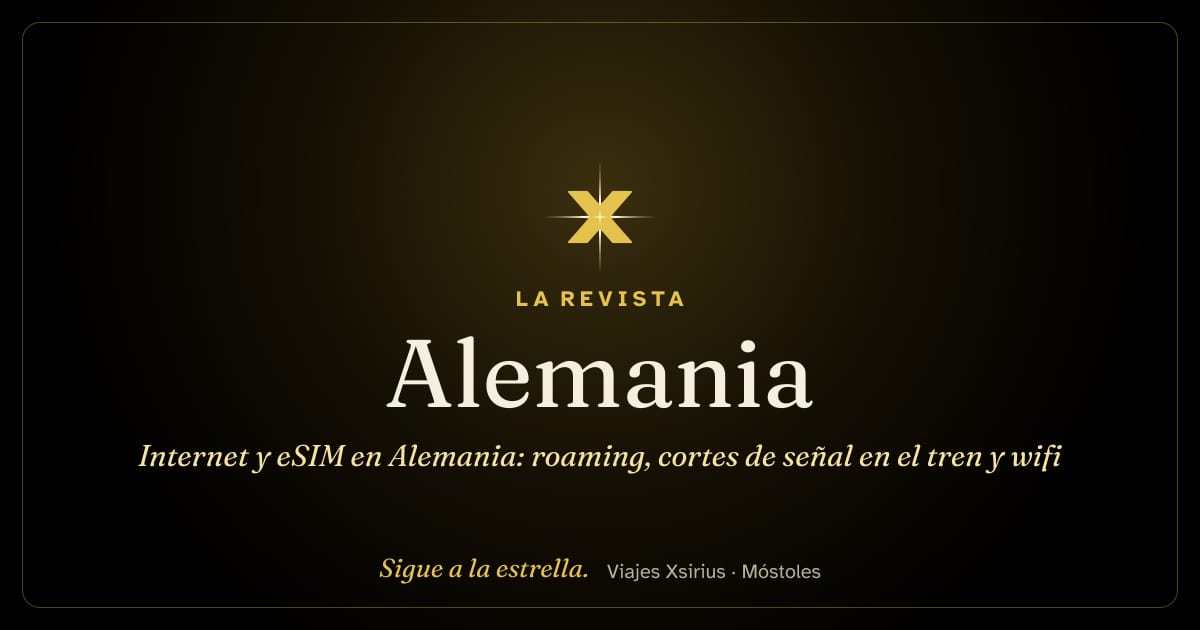 Internet y eSIM en Alemania: roaming, cortes de señal en el tren y wifi