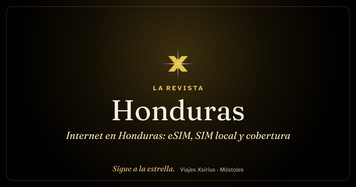 Internet en Honduras: eSIM, SIM local y cobertura