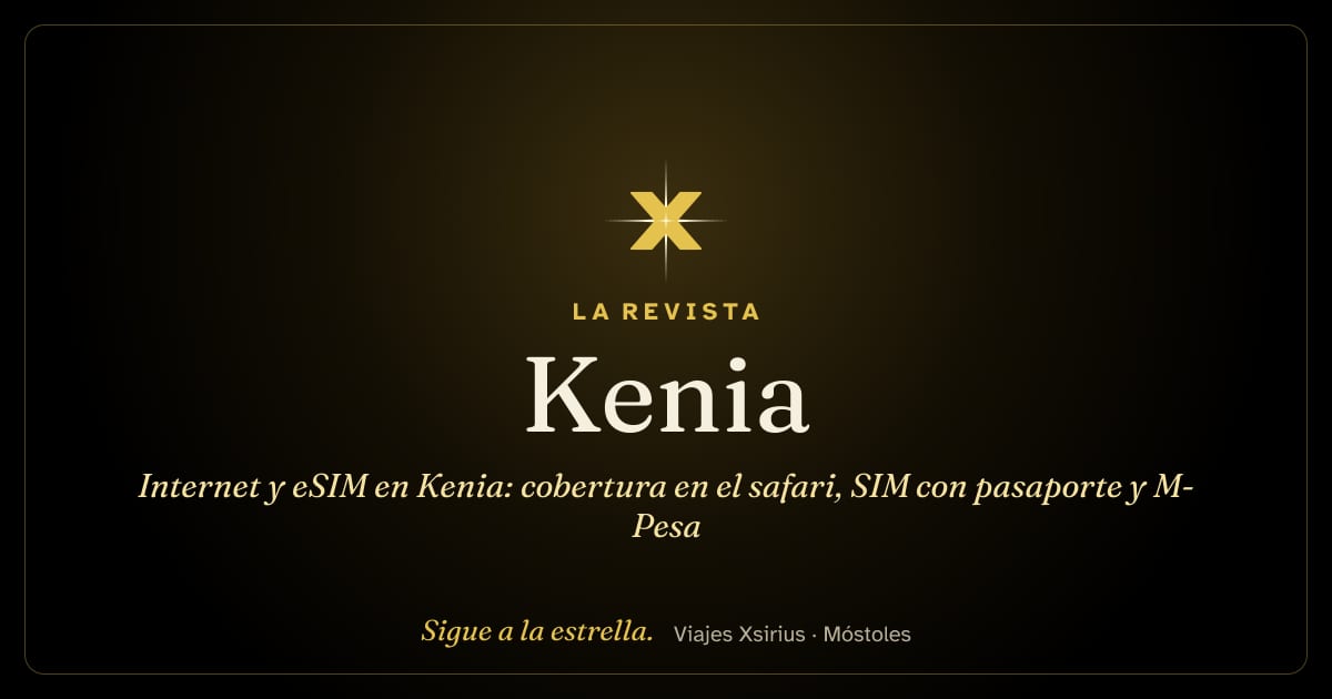 Internet y eSIM en Kenia: cobertura en el safari, SIM con pasaporte y M-Pesa