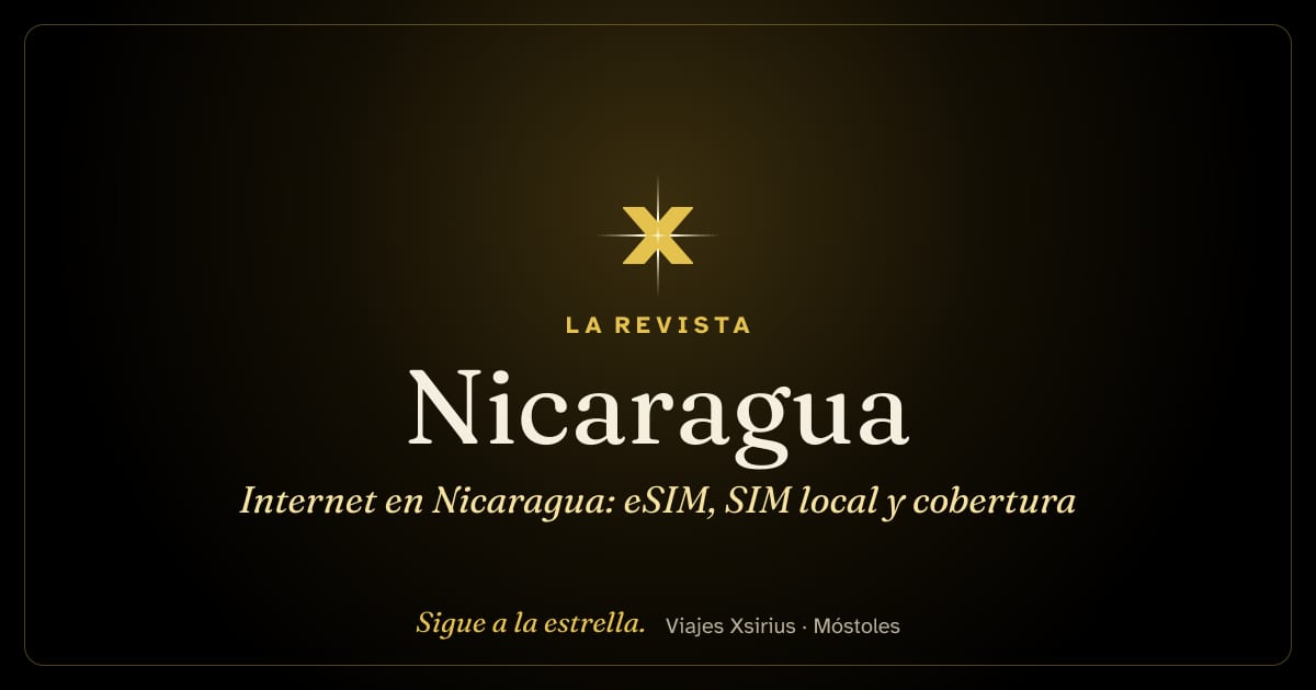 Internet en Nicaragua: eSIM, SIM local y cobertura