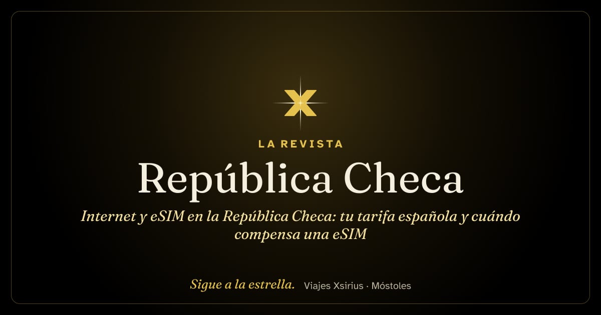 Internet y eSIM en la República Checa: tu tarifa española y cuándo compensa una eSIM