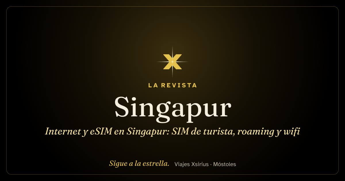 Internet y eSIM en Singapur: SIM de turista, roaming y wifi